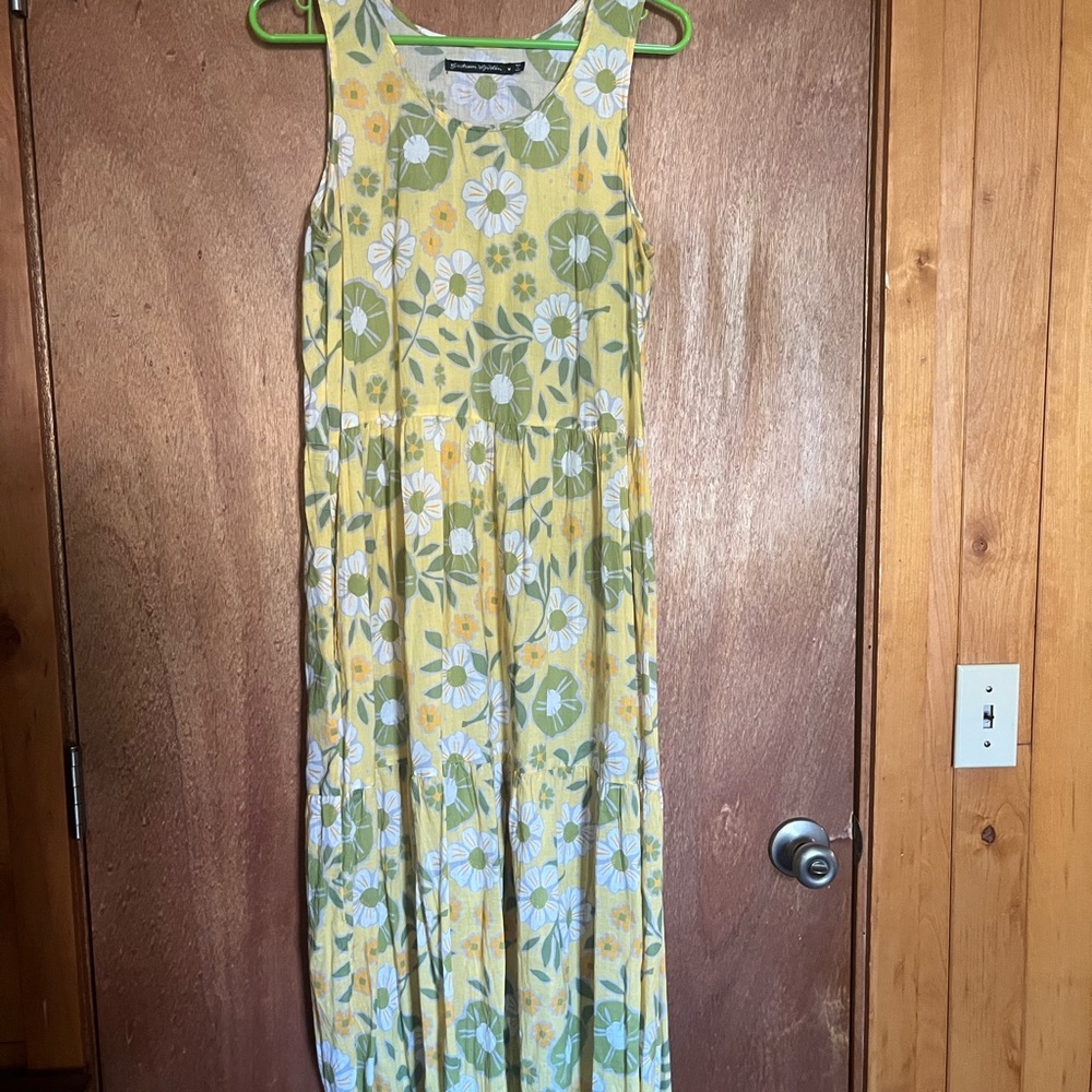 Gudrun Sjoden medium Floral Maxi Dress - Yellow and Green